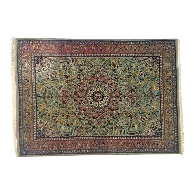 Vintage Persian Tabriz, 8' X 11' For Sale