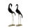 Metal Water Bird Sculptures, 1940, Set of 2 For Sale