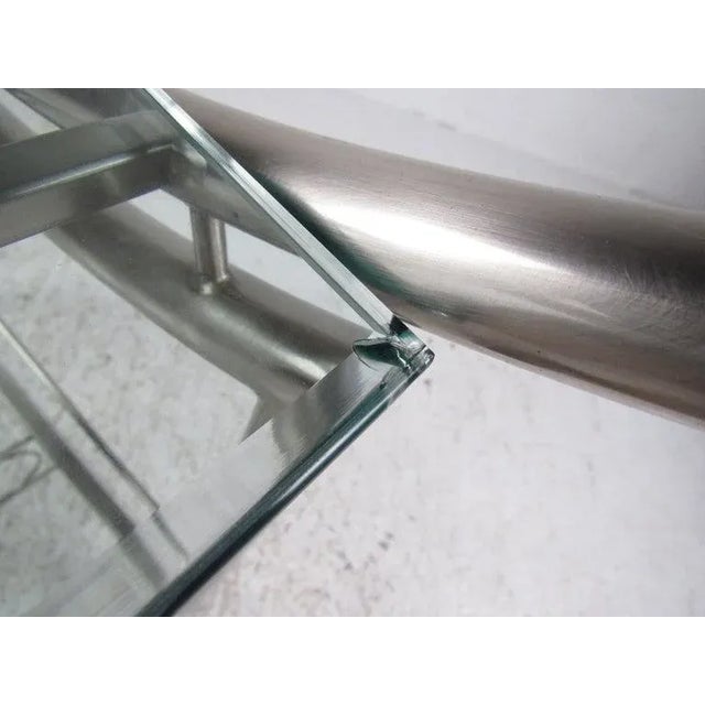 Contemporary Steel Bar Cart For Sale In New York - Image 6 of 11