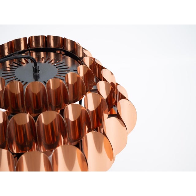 Copper Swedish Pendant Lamp by Thorsten Orrling for Hans-Agne Jakobsson Ab Markaryd, 1960s For Sale - Image 8 of 18
