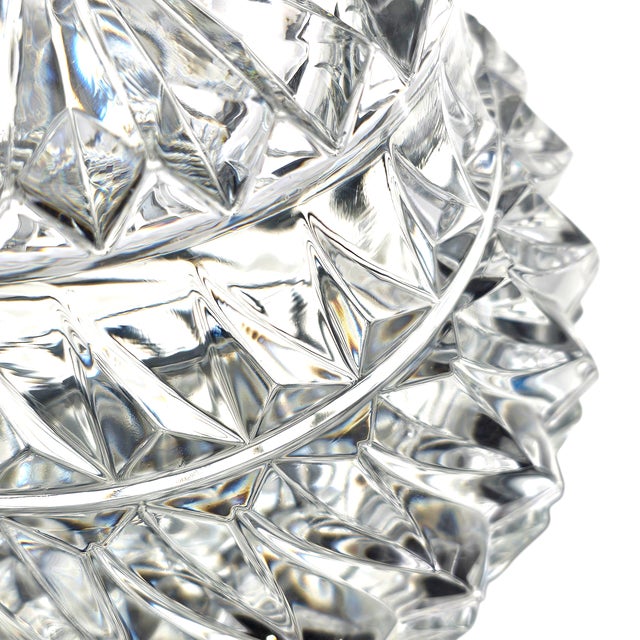 Mikasa “Rainier” 9-Inch Heavy Cut Crystal Swirl Centerpiece Bowl – Japan For Sale - Image 9 of 12