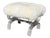 1980s Mid Century Modern Phyllis Morris Lucite Bench W White Fur Seat For Sale - Image 5 of 6