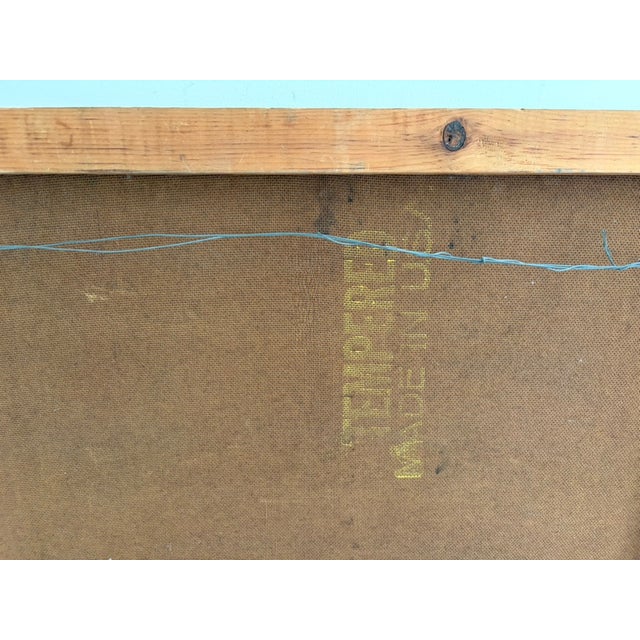 Large Vintage Folk Art Dog Portrait – Oil on Panel, Signed K. Hines 1970 For Sale - Image 17 of 17