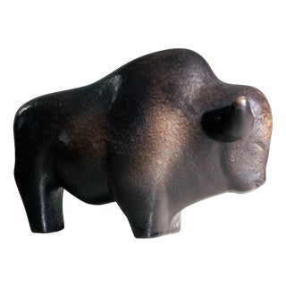 Ceramic Bull Sculpture from Ruschka, 1960s For Sale