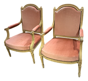 Louis XVI Armchairs, Set of 2