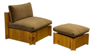 Madura Lounge Chair and Ottoman (Made to Order)