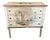 Charming Petite Antique Italian Neoclassical Style Commode With Hand Painted Architectural Scene For Sale
