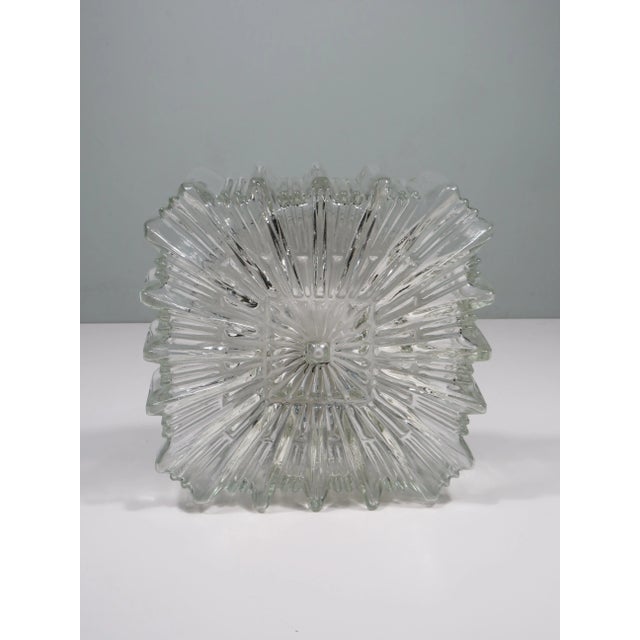 Brutalist Square Flush Mount, 1970s For Sale - Image 4 of 12