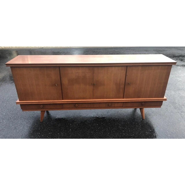 Mid-Century Modern Teak Sideboard by Gaston Poisson For Sale - Image 3 of 13