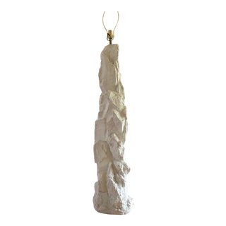 Vintage Sirmos Quarry Style Plaster Floor Lamp For Sale