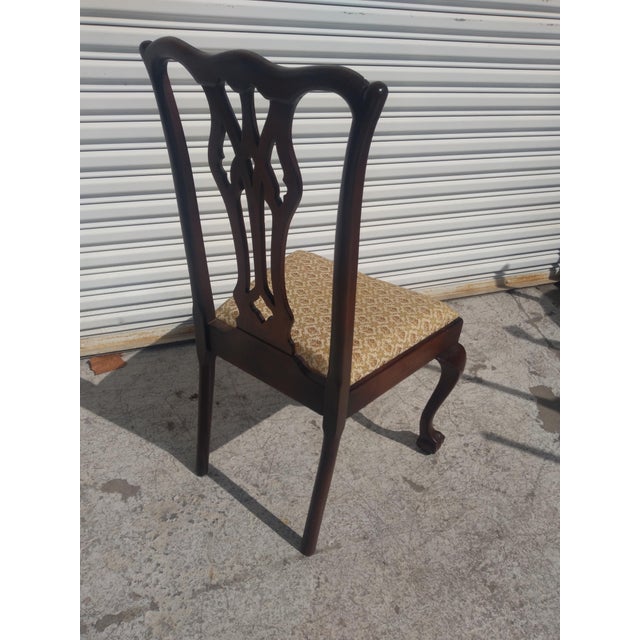 Early 20th Century Walnut Chippendale Ball & Claw Style Dining Chairs - Set of 6 For Sale In Houston - Image 6 of 10