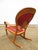 Antique Carved Oak Green Man Rocking Chair in Red Tufted Leather ~ Northwind Face For Sale - Image 15 of 17