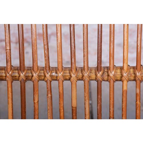 Brown Mid-Century Modern Armchairs in Rattan by Alan Fuchs, 1940s, Set of 3 For Sale - Image 8 of 14