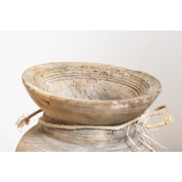 Indian Antique Bleached Pot-Karoh For Sale In Los Angeles - Image 6 of 8
