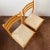 Mid-Century Modern Maple + Woven Rush Italian Chairs - Pair For Sale - Image 3 of 6