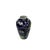 Blue Vintage Dark Cobalt Blue Flower Bird Enamel Porcelain Art Vase For Sale - Image 8 of 9