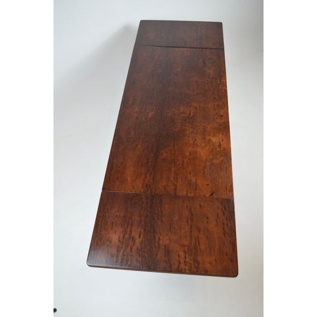 Regency Revival British Coffee Table with Brass Paw Feet, 1920s For Sale - Image 9 of 13