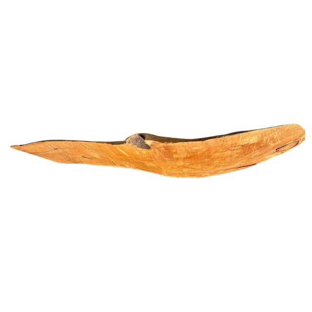 Wood Vintage California Juniper Live Edge Slab – Organic Modern Wall Art or Display Shelf For Sale - Image 7 of 9