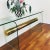 Mid-Century Modern Vintage 1970s Pace Glass Console Table With Suspended Brass Beam Mid Century Modern For Sale - Image 3 of 11