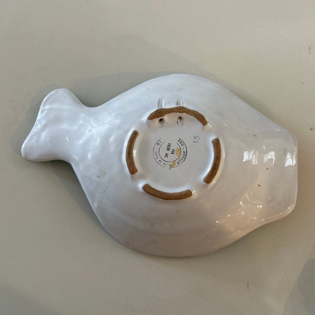 VIETRI Vintage Fish Bowl Ted Desuir for Vietri For Sale - Image 4 of 5