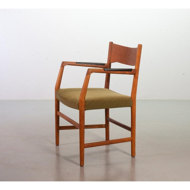 Wood Set of Town Hall Wooden Armchairs by Hans Wegner for Plan Mobler, Denmark, 1947 For Sale - Image 7 of 18