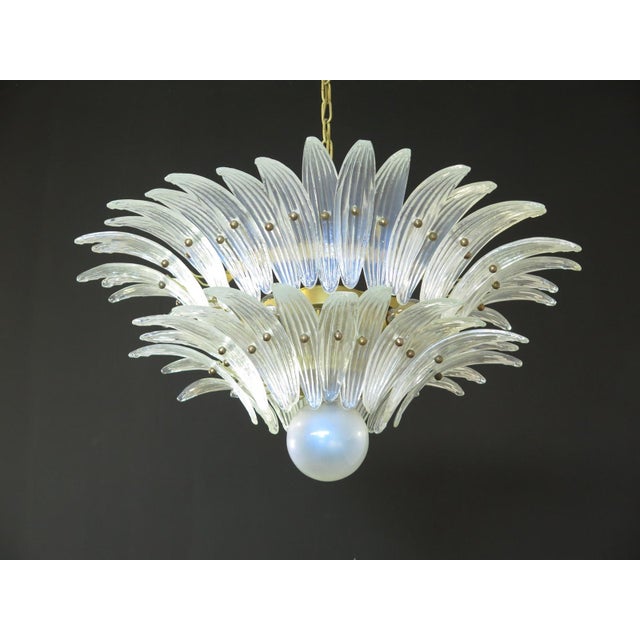 Murano Chandelier with Opal Iridiscent Glass, 1990s For Sale - Image 13 of 13