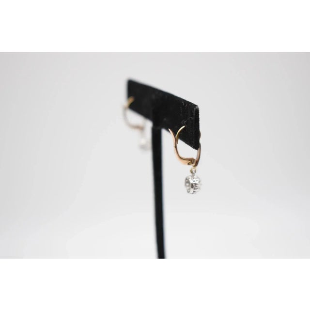 Late 19th Century Victorian Diamond Dangle Earrings, A Pair For Sale - Image 10 of 10