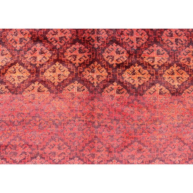 Maroon 1950s Semi Vintage Balouchi Rug- 5'3 X 8'7 For Sale - Image 8 of 13