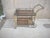 Metal Late 20th Century Rattan, Metal, Glass Bar Cart For Sale - Image 7 of 8