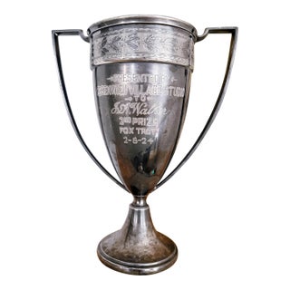 1924 Silver Plated Greenwich Village Foxtrot Trophy For Sale