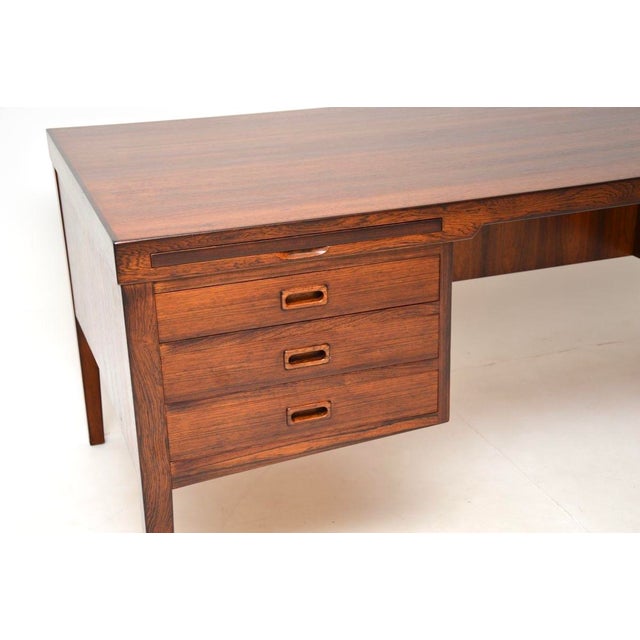 Large Vintage Danish Executive Desk, 1960 For Sale - Image 14 of 18