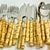 Late 20th Century Chinoiserie Coastal Bamboo 18/8 Stainless Flatware Service for 10 - 50 Pieces For Sale - Image 9 of 13