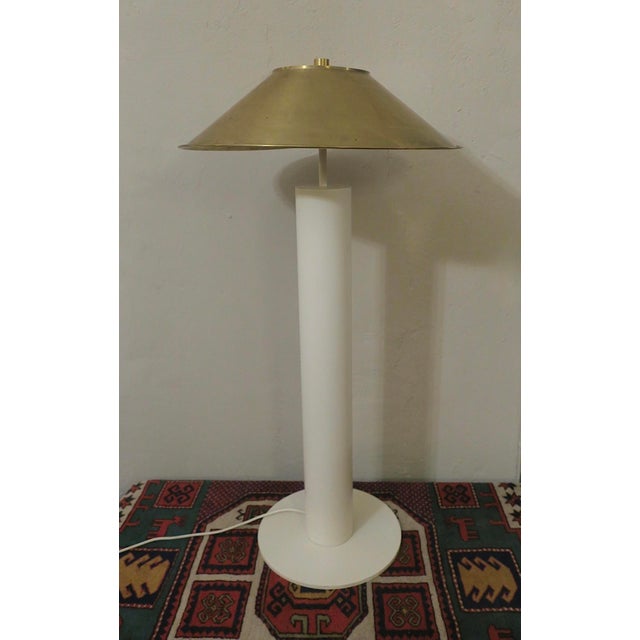 Floor Lamp with Brass Shade by Peter Preller for Tecta, 1980s For Sale - Image 6 of 8