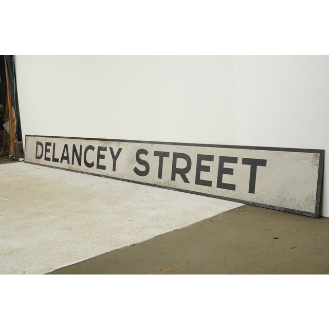 Traditional Reclaimed Marty Supreme Delancey Street Movie Prop Sign For Sale - Image 3 of 9