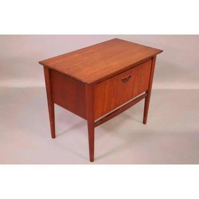 Mid-Century Modern 1960s Louis Van Teeffelen Teak SIde Tables Nightstands - A Pair For Sale - Image 3 of 12