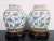 Pair of Chinese porcelain covered ginger jars, finely formed and potted, matching jars with polychrome glazed exteriors,...