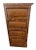 Vintage Tiger Oak File Cabinet Four Locking Drawers, Paneled Sides Legal Size For Sale In Palm Springs - Image 6 of 12