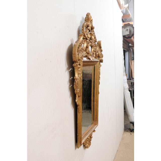 Antique Continental Baroque Gilt Mirror For Sale - Image 9 of 10