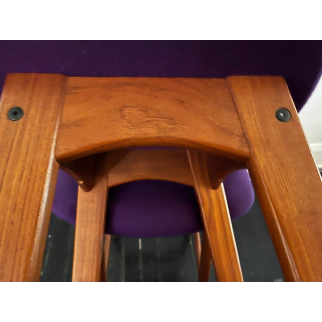 Pair Teak Bar Stools by Johannes Andersen For Sale - Image 9 of 9