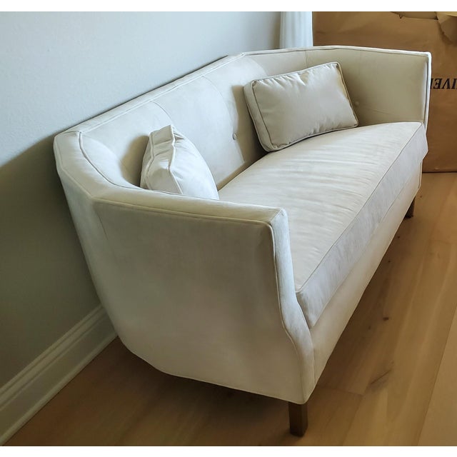 Southern Furniture Co. For Saks Fifth Avenue Tufted Settee For Sale - Image 4 of 6