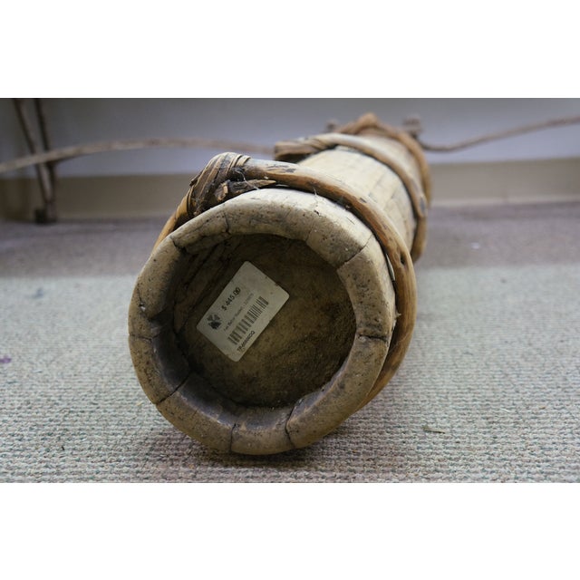 3 Antique Tibetan Wood Yak Butter Churn Buckets For Sale - Image 11 of 17