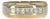 Gents Two Tone Gold Diamond Wedding Band, Size 9.5 For Sale