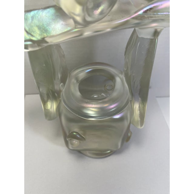 1990's Rick Hunter Fumed Glass Signed Sculpture Vase For Sale - Image 4 of 8