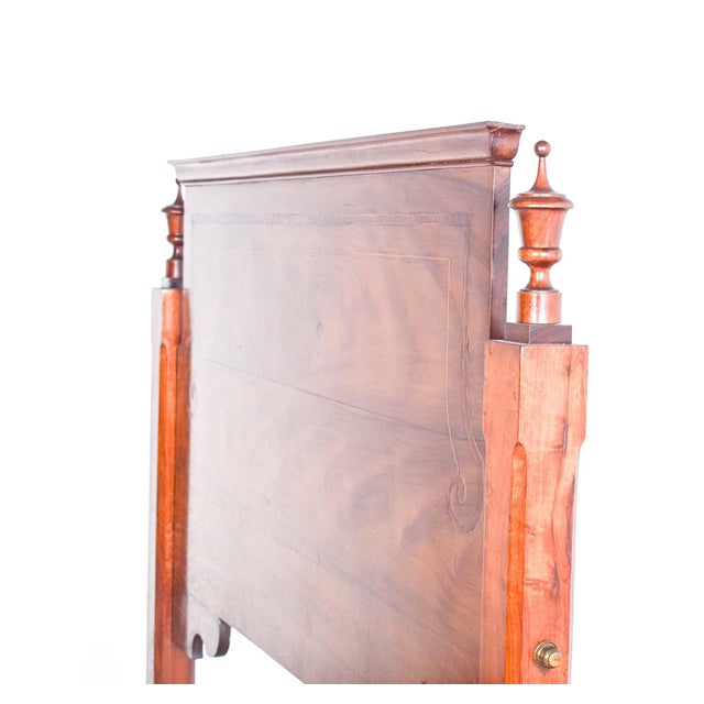 Vintage Portugese Double Bed in Rosewood, 1890 For Sale - Image 6 of 11