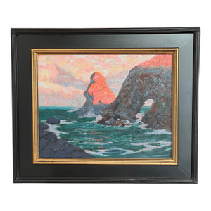 Circa: 1987 George T. Chakos: West Coast Series: "Rocky Coast of Marin County: Sunrise Seas and Skies"