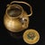 Brass Brass Teapot With Calligraphy and Gem Accents For Sale - Image 8 of 9