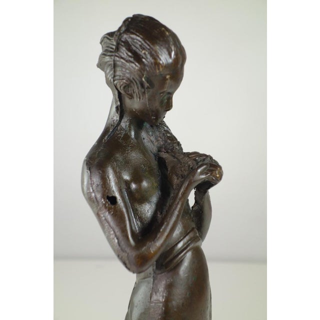 Bronze Sculpture of Woman, Early 1900s For Sale - Image 6 of 17