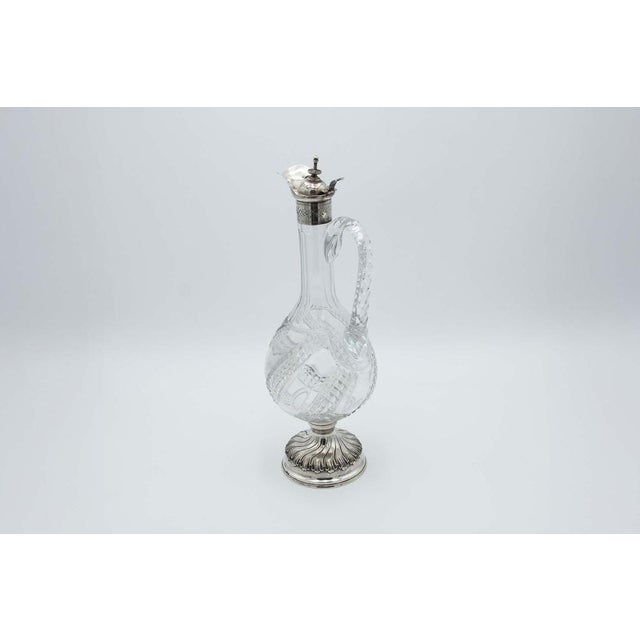 Translucent Crystal Wine Bottle For Sale - Image 3 of 5