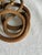 Vintage 1980s statement collar necklace featuring a thick, flexible tubular construction formed from finely woven metal...