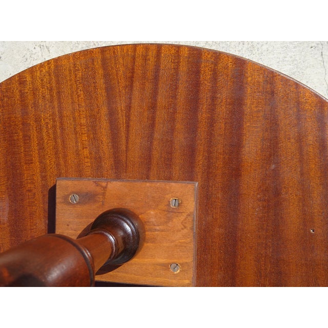 English Wooden and Leather Side Table, 1960s For Sale - Image 18 of 18